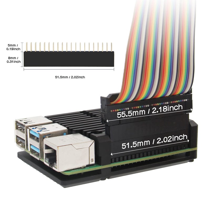 Geekworm for Raspberry Pi 4 Armor Case P122, Aluminum Alloy Passive Cooling Heatsink Cooler Enclosure Compatible with Raspberry Pi 4 Model B Computer - Image 3